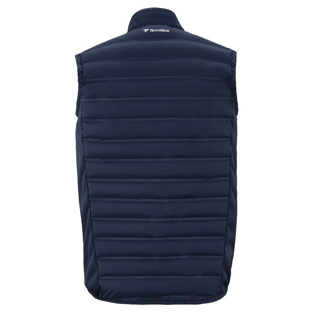 Navy sleeveless jacket shop